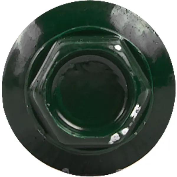 Саморезы кровельные по дереву Standers с пресс-шайбой RAL6005 4.8x51 8 шт.