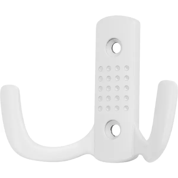 Крючок мебельный 7.7x5.8x2.8 см цвет матовый белый