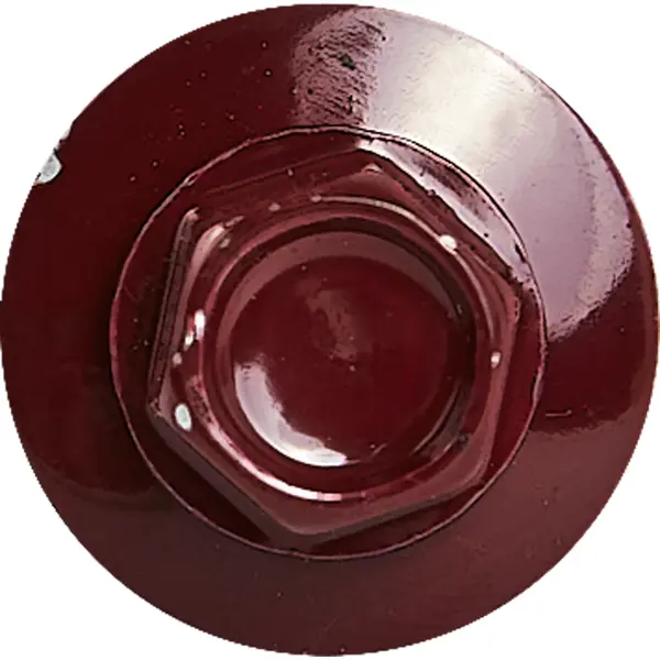 Саморезы кровельные по металлу Standers с пресс-шайбой RAL3005 5.5x25 12 шт.