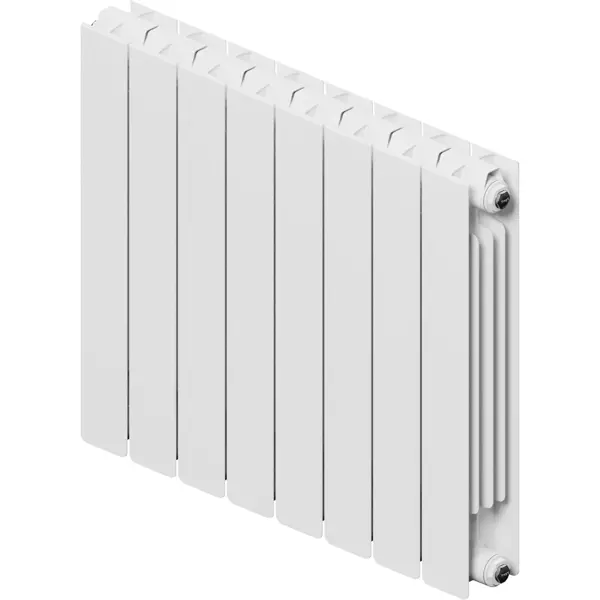 Радиатор секционный Equation Bimetal 500/90 8 секций боковое подключение биметалл белый