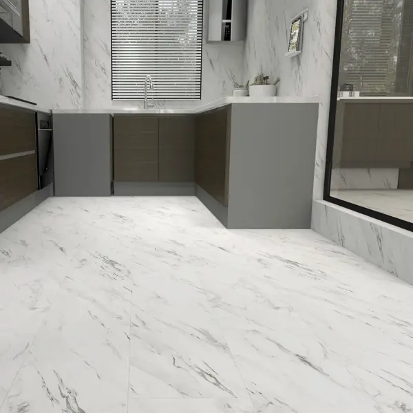 SPC плитка Unolaperla с подложкой класс 43 толщина 5 мм 2.605 м²