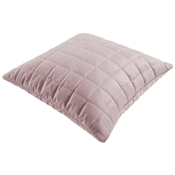 Подушка Inspire Etna 50x50 см велюр цвет серо-сиреневый