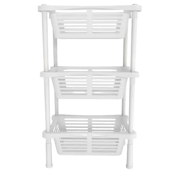 Стеллаж для ванной Berossi Relax 40.14x30.14x67.95 см цвет снежно-белый