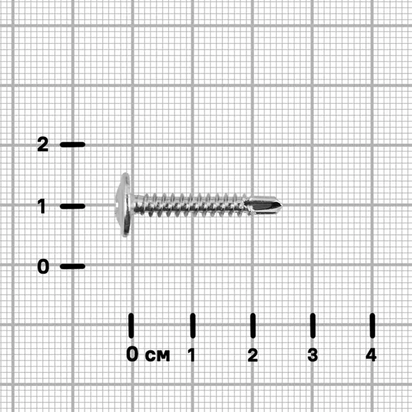Саморезы по металлу Standers с пресс-шайбой со сверлом оцинкованные 4.2x25 40 шт.