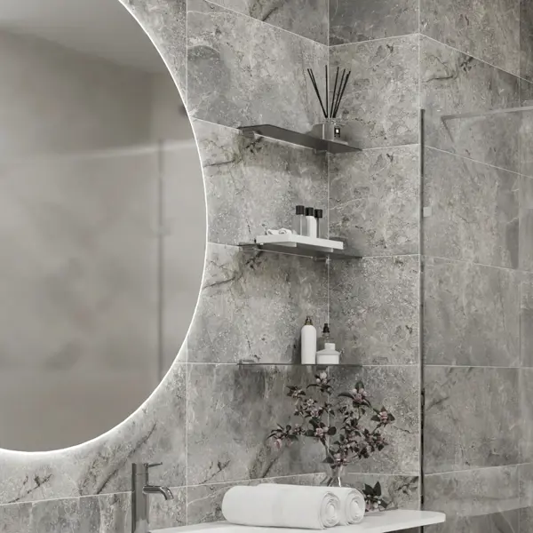 Профиль рифленый Квинтет 20x20x1.5x1200 мм, алюминий, цвет серый