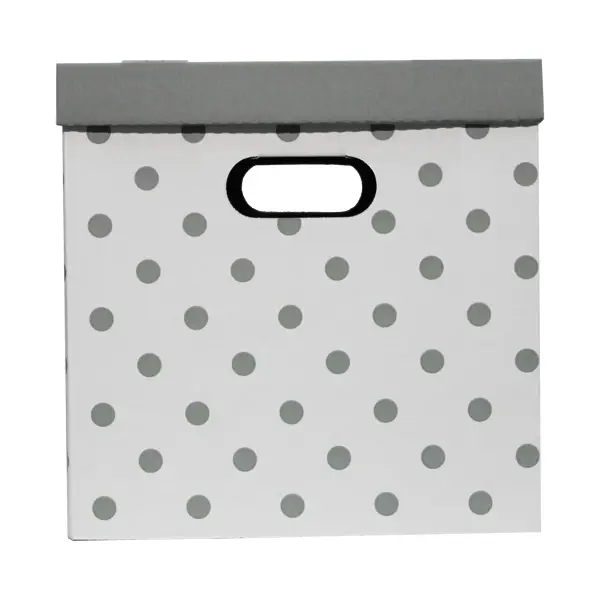 Коробка АПЕ 311G 31x31x31 см картон бело-серый