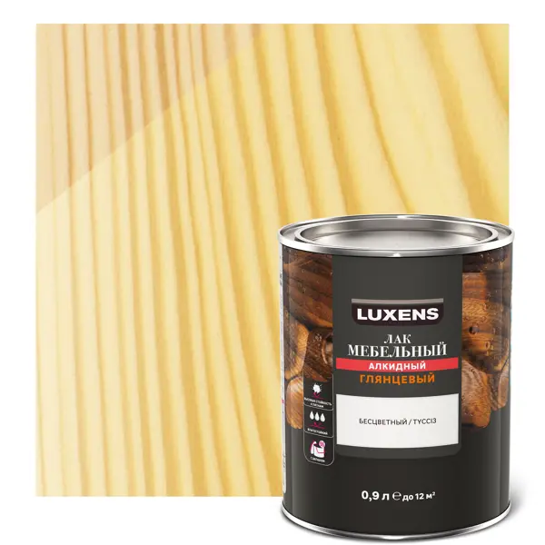 Лак для мебели Luxens алкидный цвет прозрачный глянцевый 0.9 л