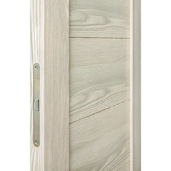 Дверь межкомнатная глухая с замком и петлями в комплекте Верано 70x200 см ПВХ цвет ривьера крем