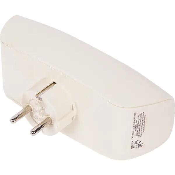 Разветвитель Эра SP-3e 3 розетки с заземлением 16 А цвет бежевый