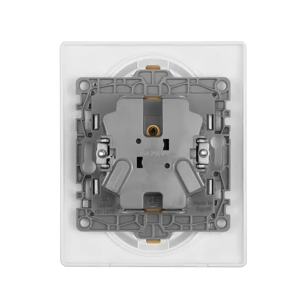 Розетка двойная с заземлением - Legrand Etika - без шторок в сборе 16А 250В винтовые зажимы - белый