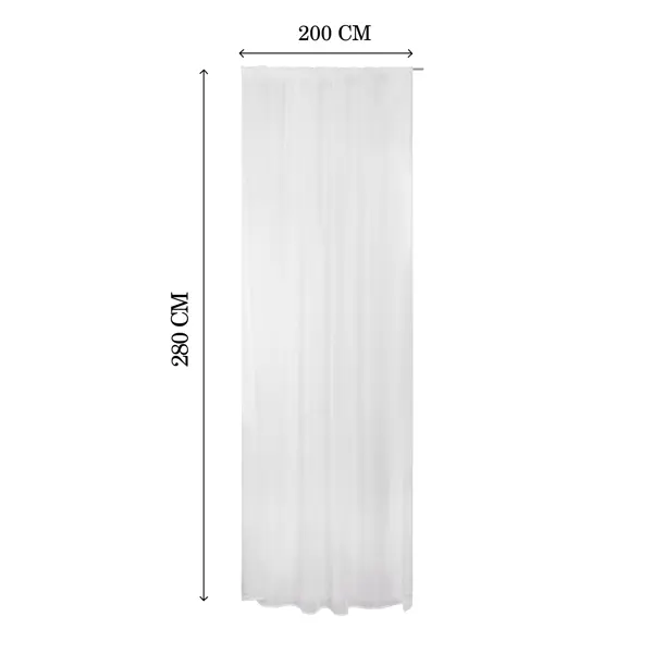 Тюль на кулиске KREAFORTA Net Doble 200x280 см цвет белый