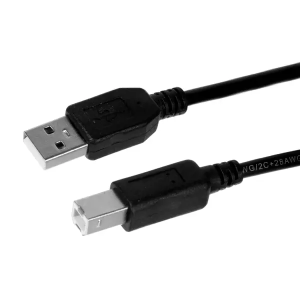 Кабель Oxion USB AM-BM 1.8 м цвет черный