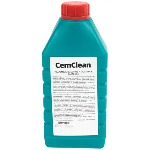 Удалитель высолов и остатков раствора Cemmix CemClean 1 л