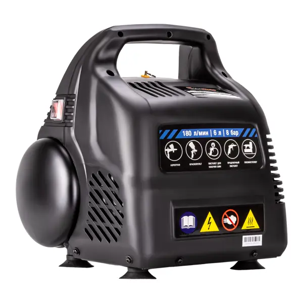 Компрессор поршневой безмасляный Аэрус 180/6, 6 л, 180 л/мин