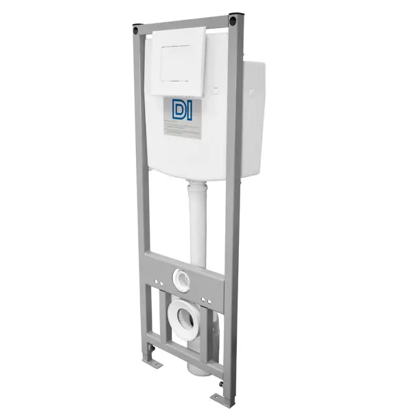 Инсталляция DI для подвесного унитаза с кнопкой цвет белый