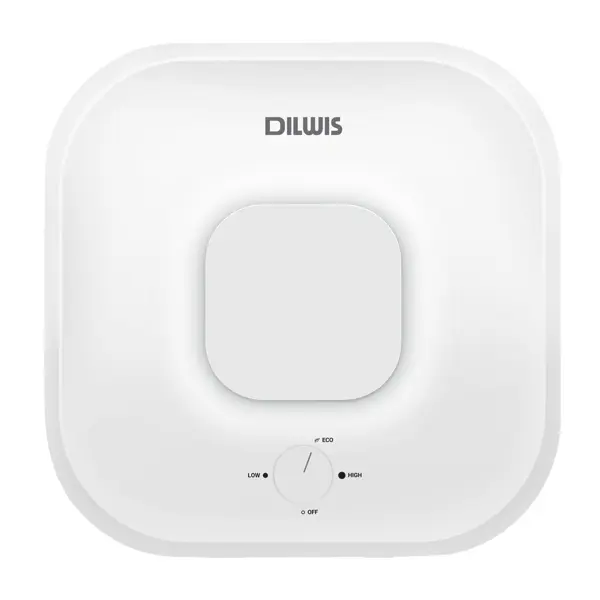 Накопительный водонагреватель электрический 15 л DILWIS DS 15 O 2 кВт эмалированная сталь