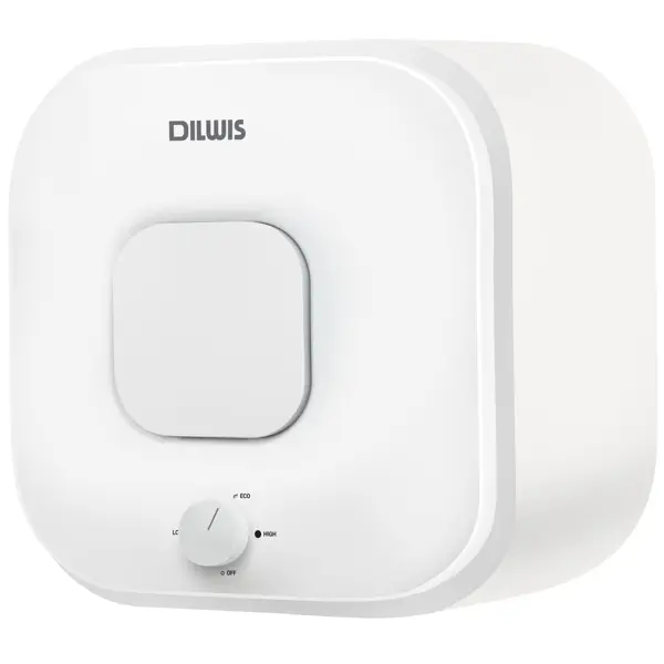 Накопительный водонагреватель электрический 15 л DILWIS DS 15 O 2 кВт эмалированная сталь