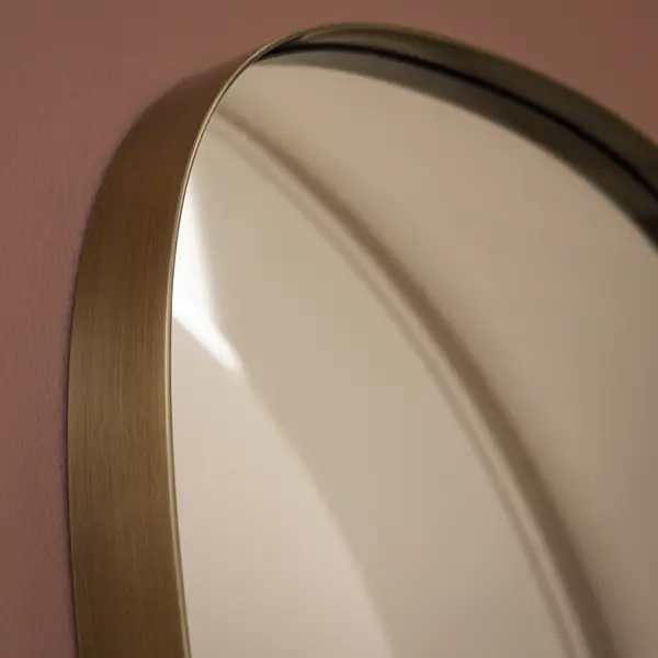 Зеркало декоративное KREAFORTA Glam Brass овальное 40x78 см металл цвет золотистый
