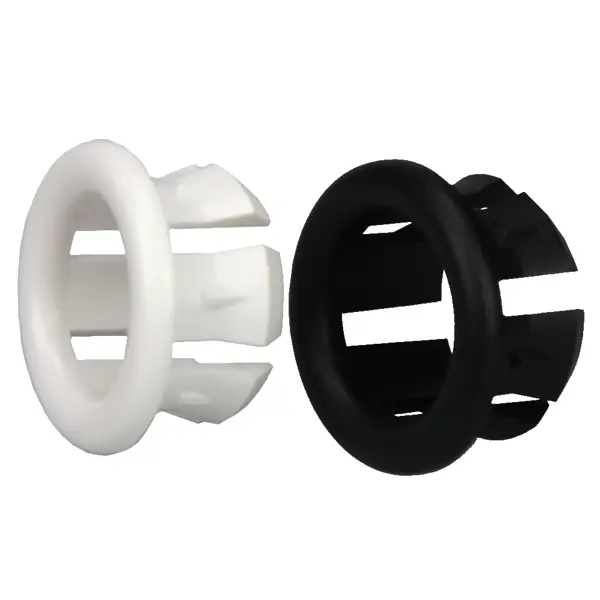 Обрамление перелива для раковины ø25 мм пластик белый/черный 2 шт.