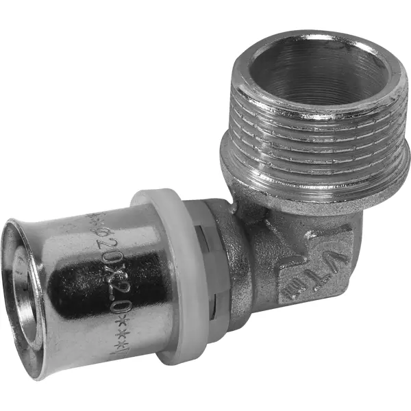 Угол комбинированный 90° Valtec 3/4"x20 мм НР латунь VTM.253.N.002005