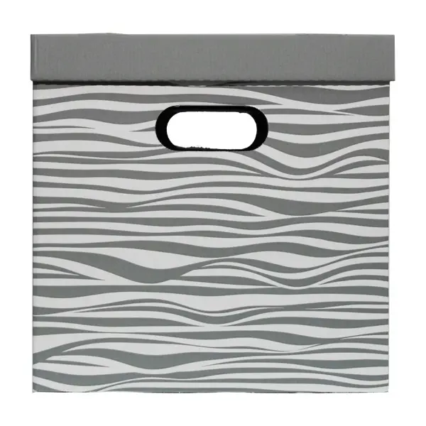 Коробка АПЕ 312G 31x31x31 см картон бело-серый