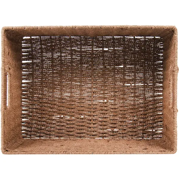 Корзина для хранения 38x18x28 см бумага цвет коричневый