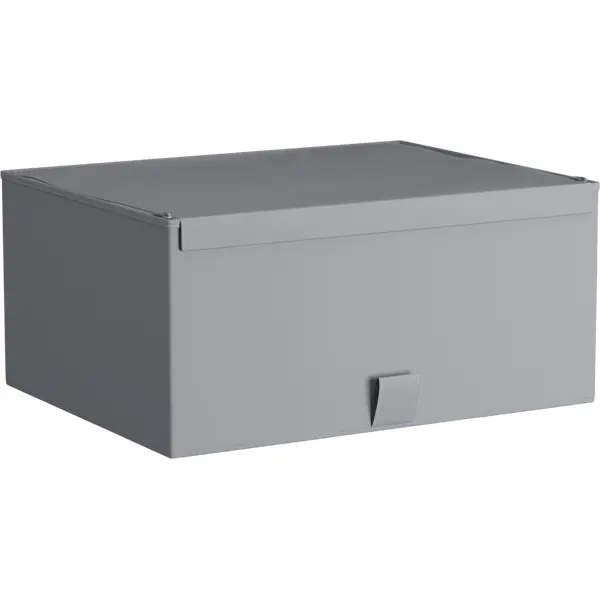 Короб для хранения Spaceo 36x16.5x28 см полипропилен цвет гранит