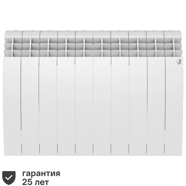 Радиатор секционный Royal Thermo Biliner 500/87 10 секций боковое подключение биметалл белый