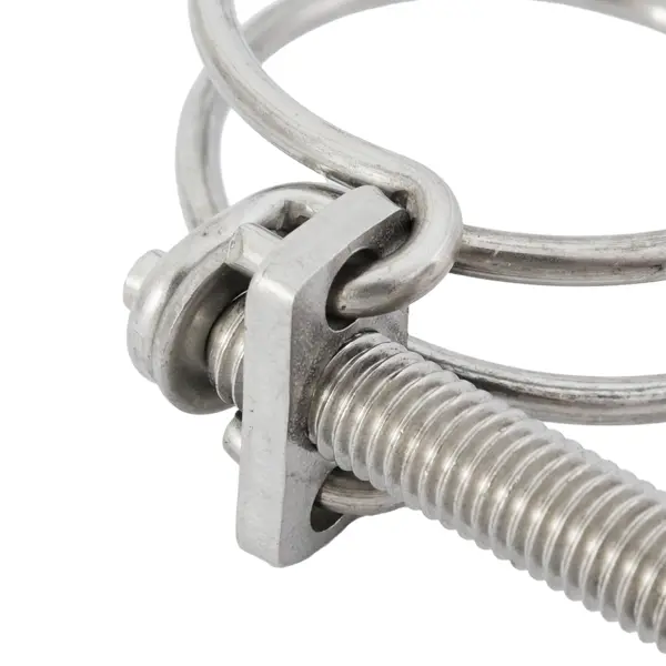 Хомут двойной 35 мм BOUTTE, нержавейка, 2 шт.