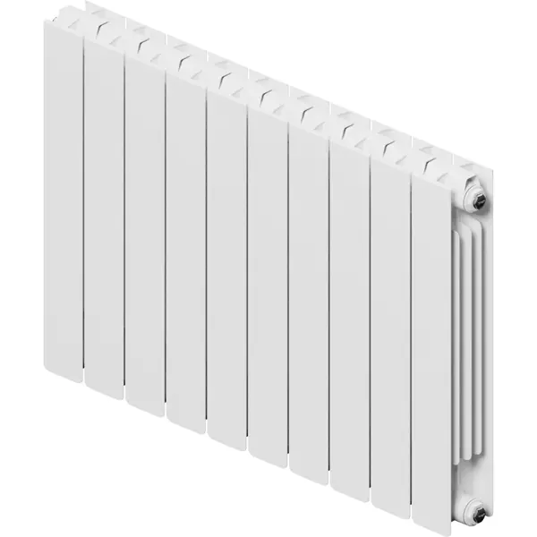 Радиатор секционный Equation Bimetal 500/90 10 секций боковое подключение биметалл белый