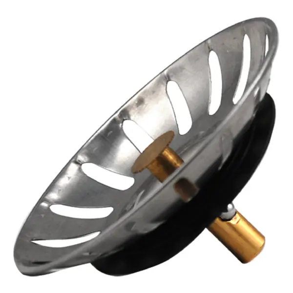 Ситечко в мойку 70 мм нержавеющая сталь цвет серый