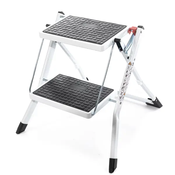 Стремянка mini стальная Zalger 2 ступени, максимальная нагрузка 150 кг
