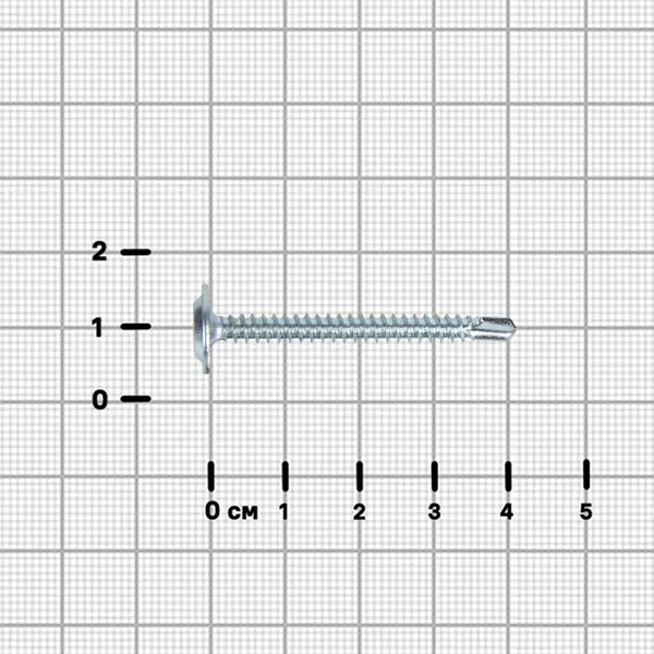 Саморезы по металлу DILWIS с пресс-шайбой со сверлом оцинкованные 4.2x41 мм 150 шт.
