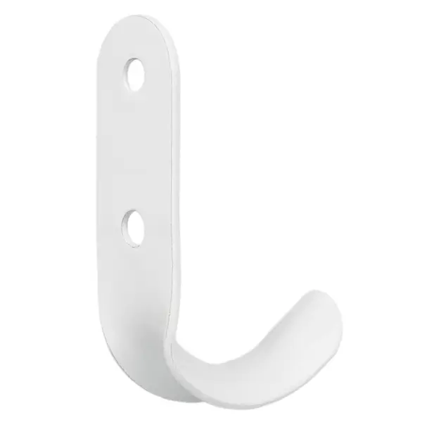 Вешалка настенная №7 1 крючок цвет белый
