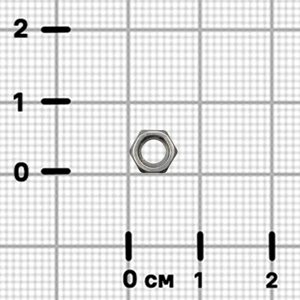 Гайка шестигранная М5 DIN 934 нержавеющая сталь А2 40 шт.
