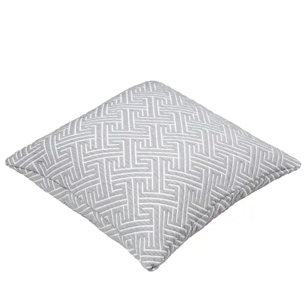 Подушка Гео 50x50 см цвет серый
