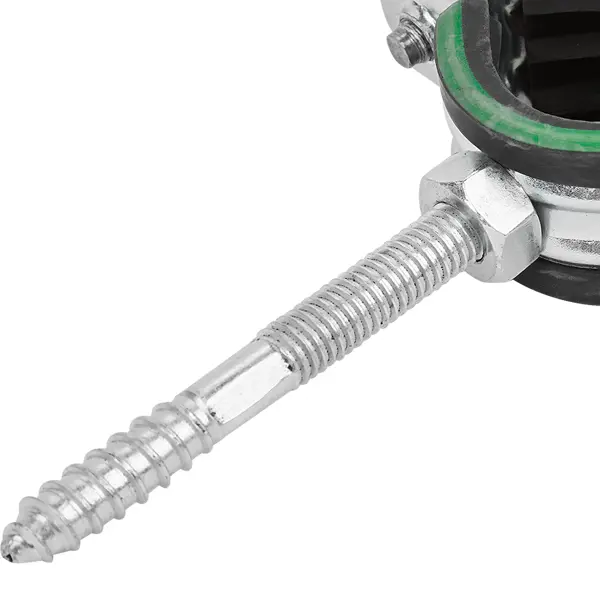 Хомут для труб Mayer 3/4" ø25-28 мм со шпилькой 8x70 и дюбелем гайка M8