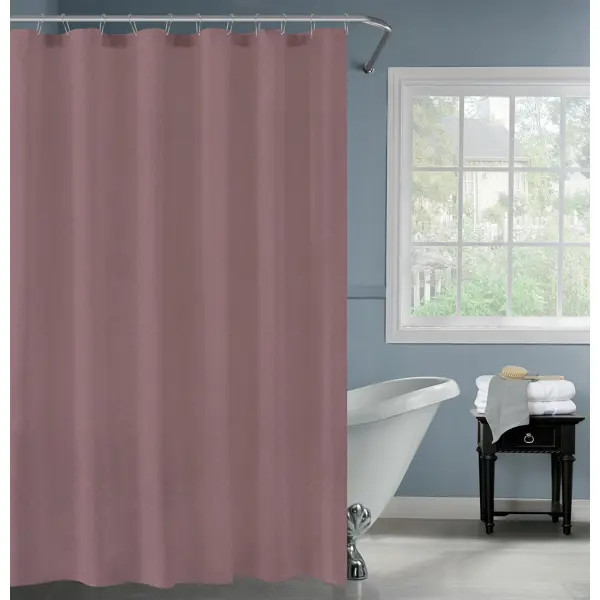 Штора для ванной Swensa Istra 180x180 см полиэстер цвет лиловый
