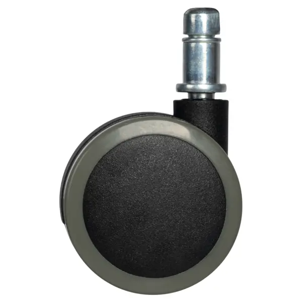 Мебельный ролик поворотный без тормоза 50 мм до 40 кг цвет черный/серый
