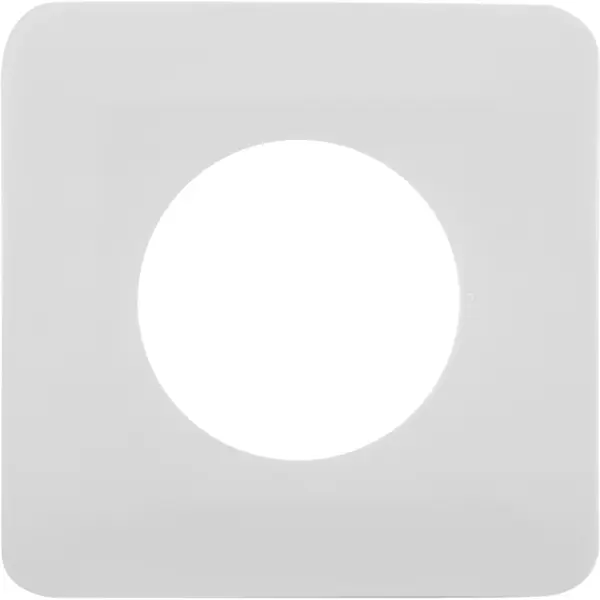 Накладка для розетки №1 1 пост цвет белый