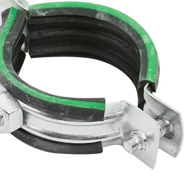 Хомут для труб Mayer 1 1/4" ø39-46 мм со шпилькой 8x70 и дюбелем гайка М8