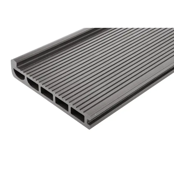 Террасная доска ДПК T-Decks цвет Серый 2000x170x35 мм Вельвет 0.34 м²