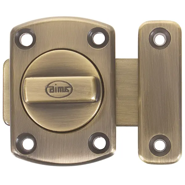 Задвижка механическая Amig Модель 388-40 40x56 мм сталь цвет бронза