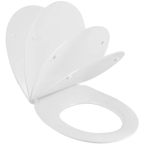 Сиденье для унитаза KONSENSA Силла овал с микролифтом цвет белый