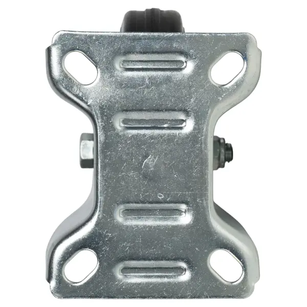 Мебельный ролик неповоротный без тормоза 125 мм до 110 кг цвет черный