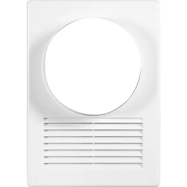 Решётка вентиляционная Equation D125 мм 170x240 мм полистирол цвет белый