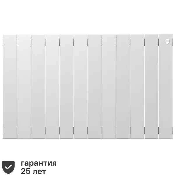 Радиатор секционный Royal Thermo Pianoforte 500/100 12 секций боковое подключение биметалл белый