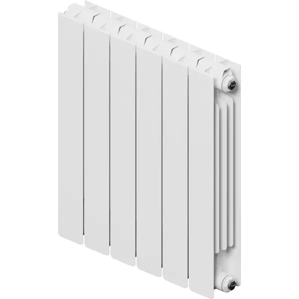 Радиатор секционный Equation Bimetal 500/90 6 секций боковое подключение биметалл белый