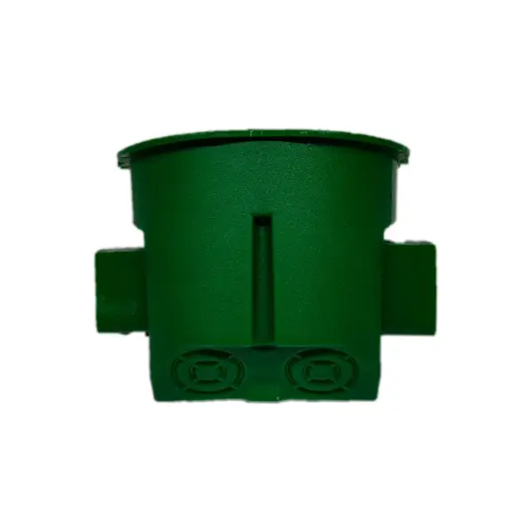 Подрозетник Защита Про для твердых стен 68x60 мм со стыковочными узлами IP20 цвет зеленый