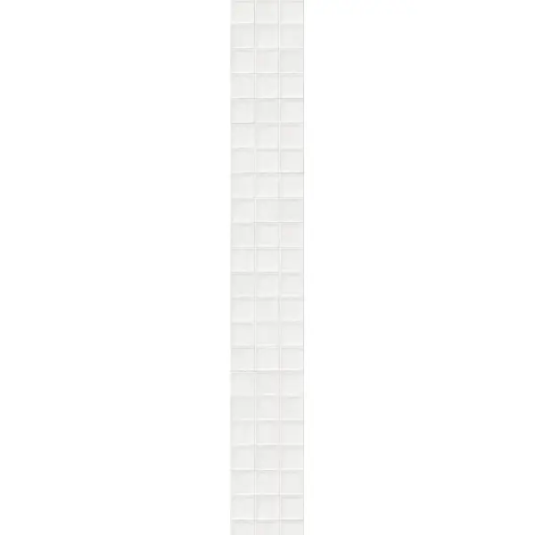 Стеновая панель ПВХ Плитка белая 2700x375x8 мм 1.013 м²